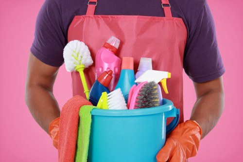 Commercial cleaning for a modern office building in SW8