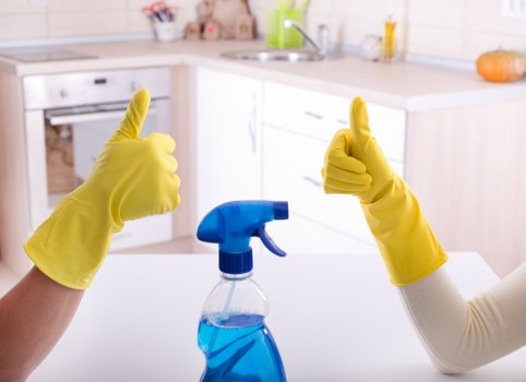 Local cleaners working in a SW8 apartment building