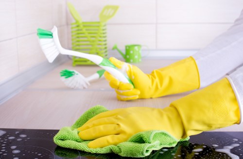 Commercial cleaning support for an SW8 office space