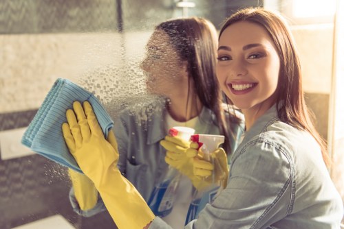 Professional cleaners in SW8 completing a safe and insured clean